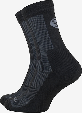 Chaussettes de sport Stark Soul en noir : devant