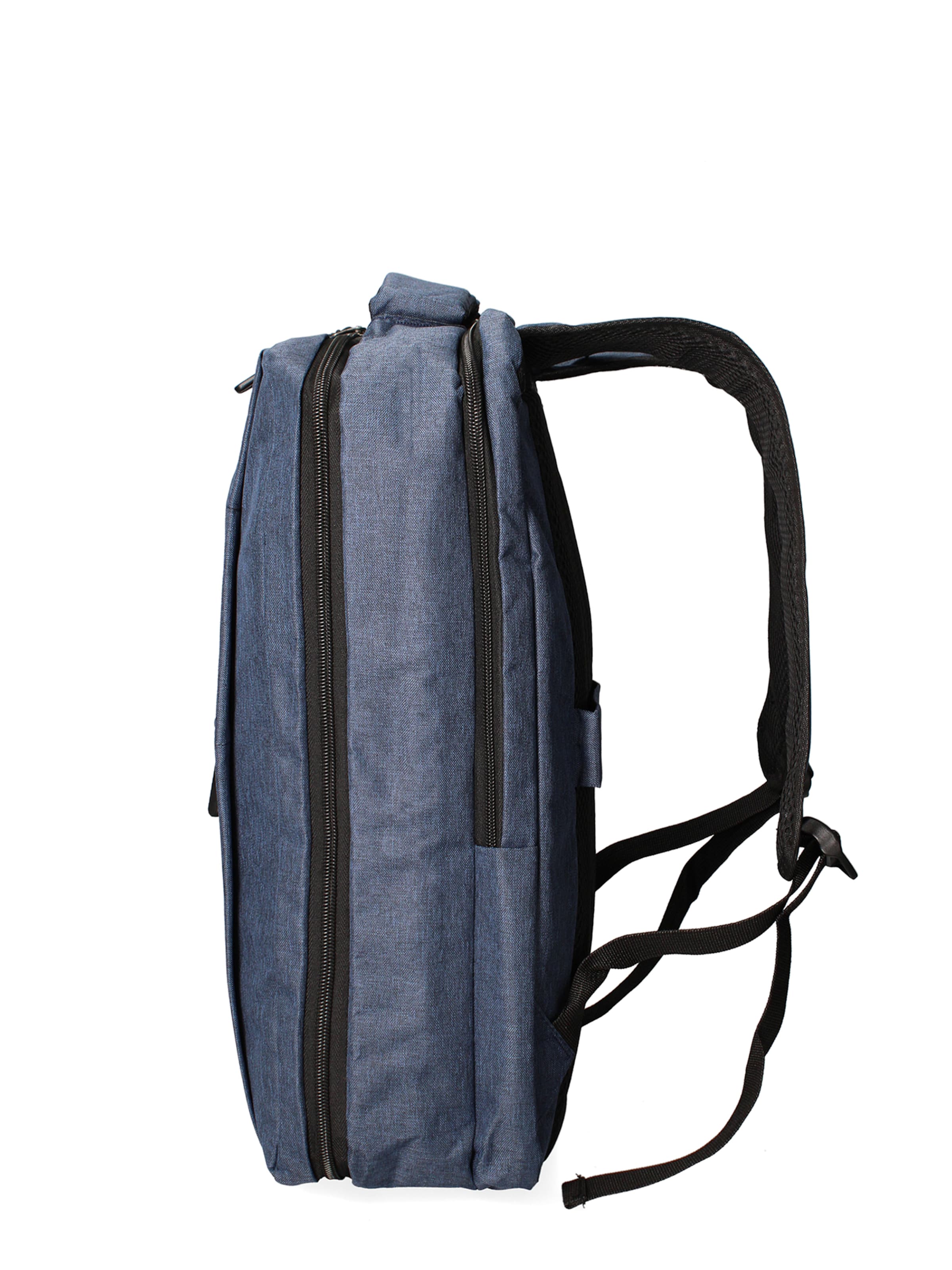 Zaino 'Zaino Unisex Nylon 100% con Zip e Tasche Multifunzionali - 30x43x13 cm' di B. Cavalli in blu