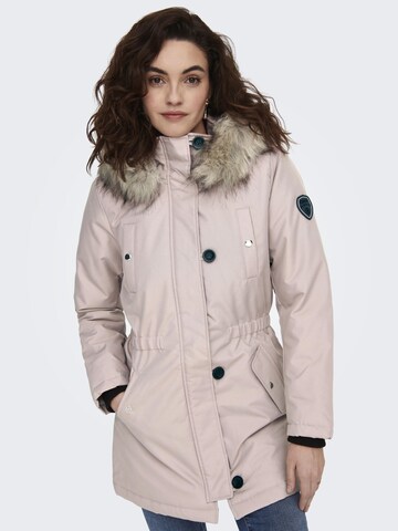 Parka d’hiver 'Iris' ONLY en beige : devant
