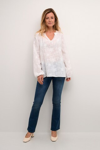 Chemisier 'Gem' Cream en blanc