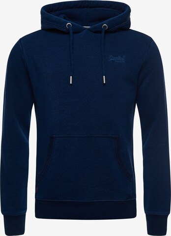 Sweat-shirt Superdry en bleu : devant