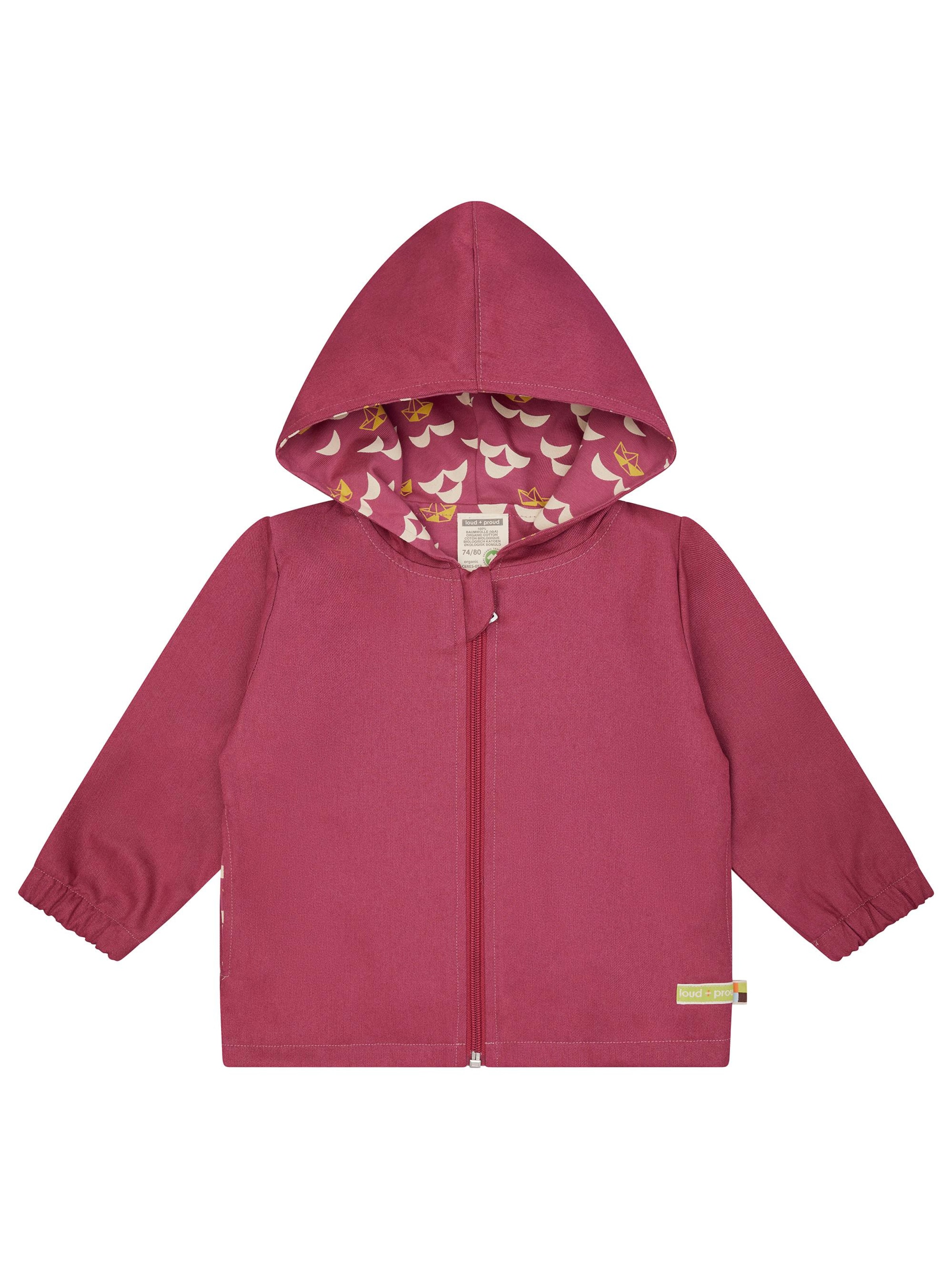loud + proud Between-Season Jacket in Burgundy, Item view