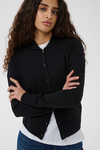 InWear Gebreid vest 'MIKO' in Zwart