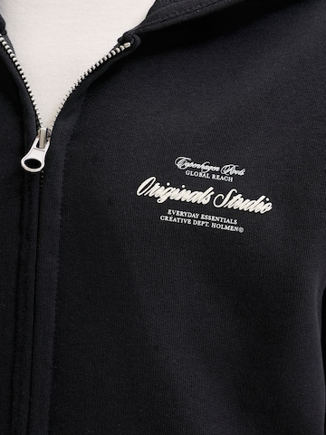 Jack & Jones Junior Sweatvest 'JORNORREBRO TYPO' in Zwart