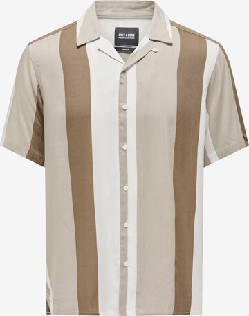 Camicia 'Wayne' di Only & Sons in beige: frontale