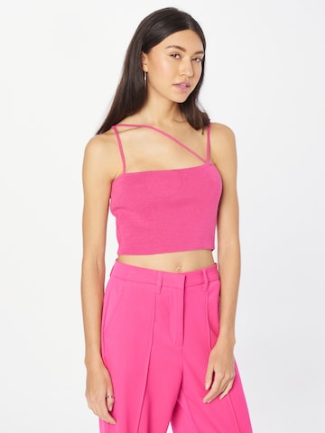 NU-IN Knitted Top in Pink: front