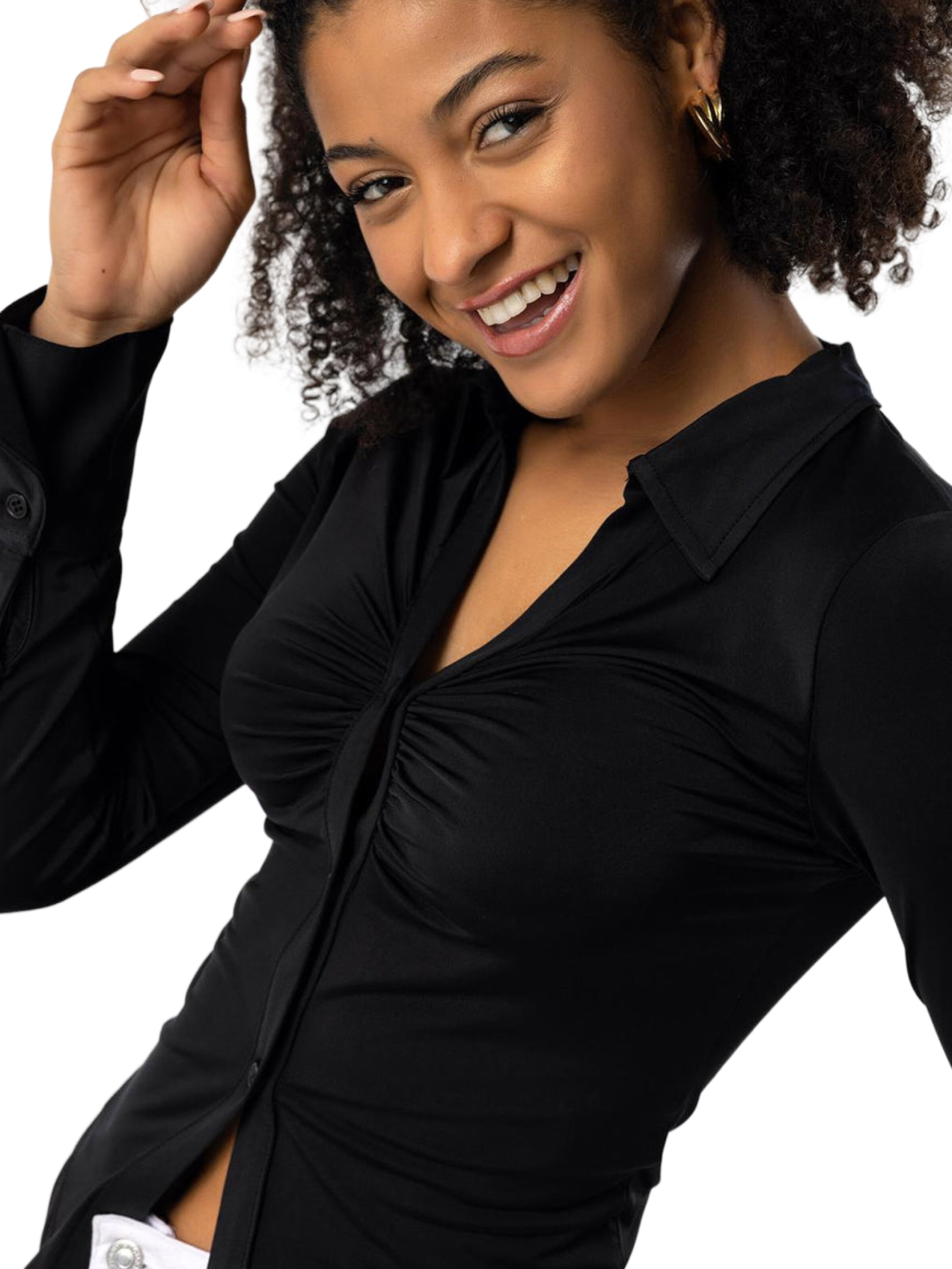 No Matter What Blouse in Zwart