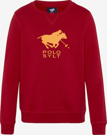 Polo Sylt Sweatshirt in Red: front