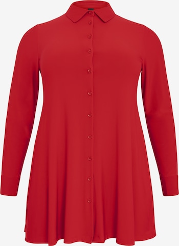 Yoek Blouse in Rood: voorkant