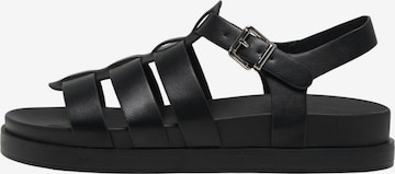 ONLY Sandalen met riem in Zwart: voorkant