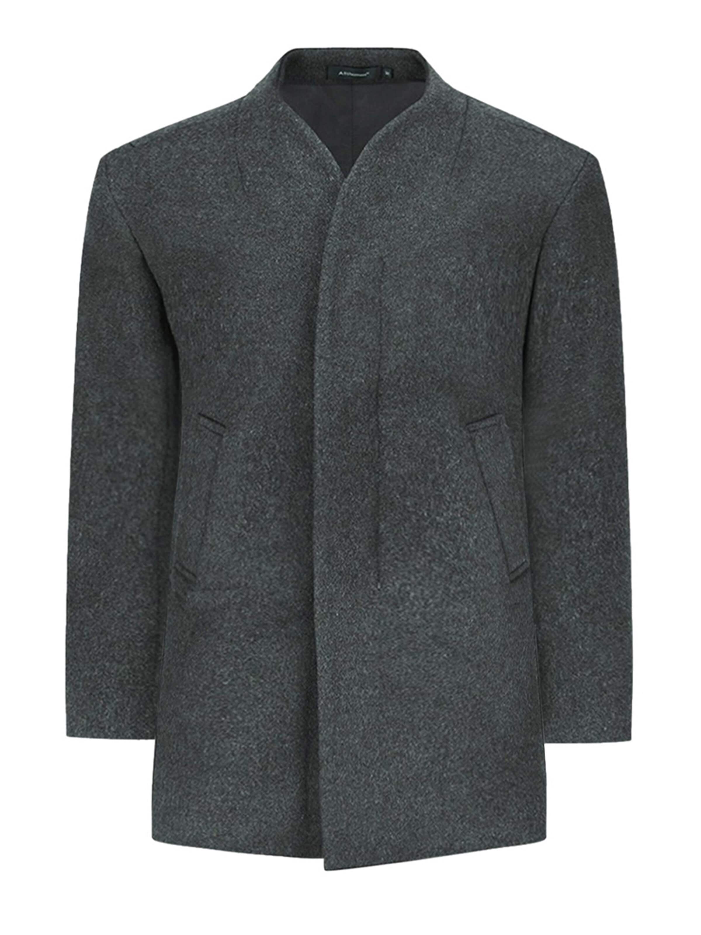 YOUTHUP Winter Coat in Grey: front