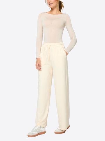 Loosefit Pantalon de sport ' Wide ' Nur Die en beige : devant