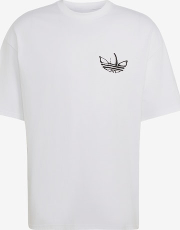 T-Shirt 'Powder Tongue' ADIDAS ORIGINALS en blanc : devant