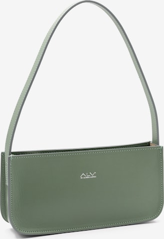 Borsa a spalla di ALV By Alviero Martini in verde: frontale