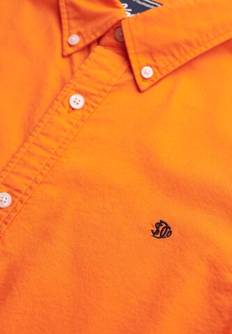 Superdry Slim fit Overhemd in Oranje