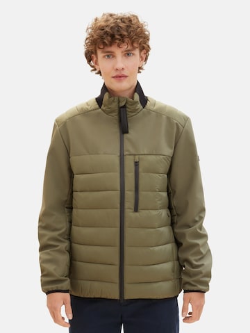 TOM TAILOR DENIM Between-Season Jacket in Green: front