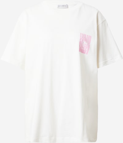 rózsaszín / fehér OH APRIL Póló 'Boyfriend T-Shirt Off White Breezy', Termék nézet