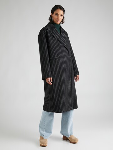 Manteau mi-saison 'NOA' SOMETHINGNEW en noir : devant