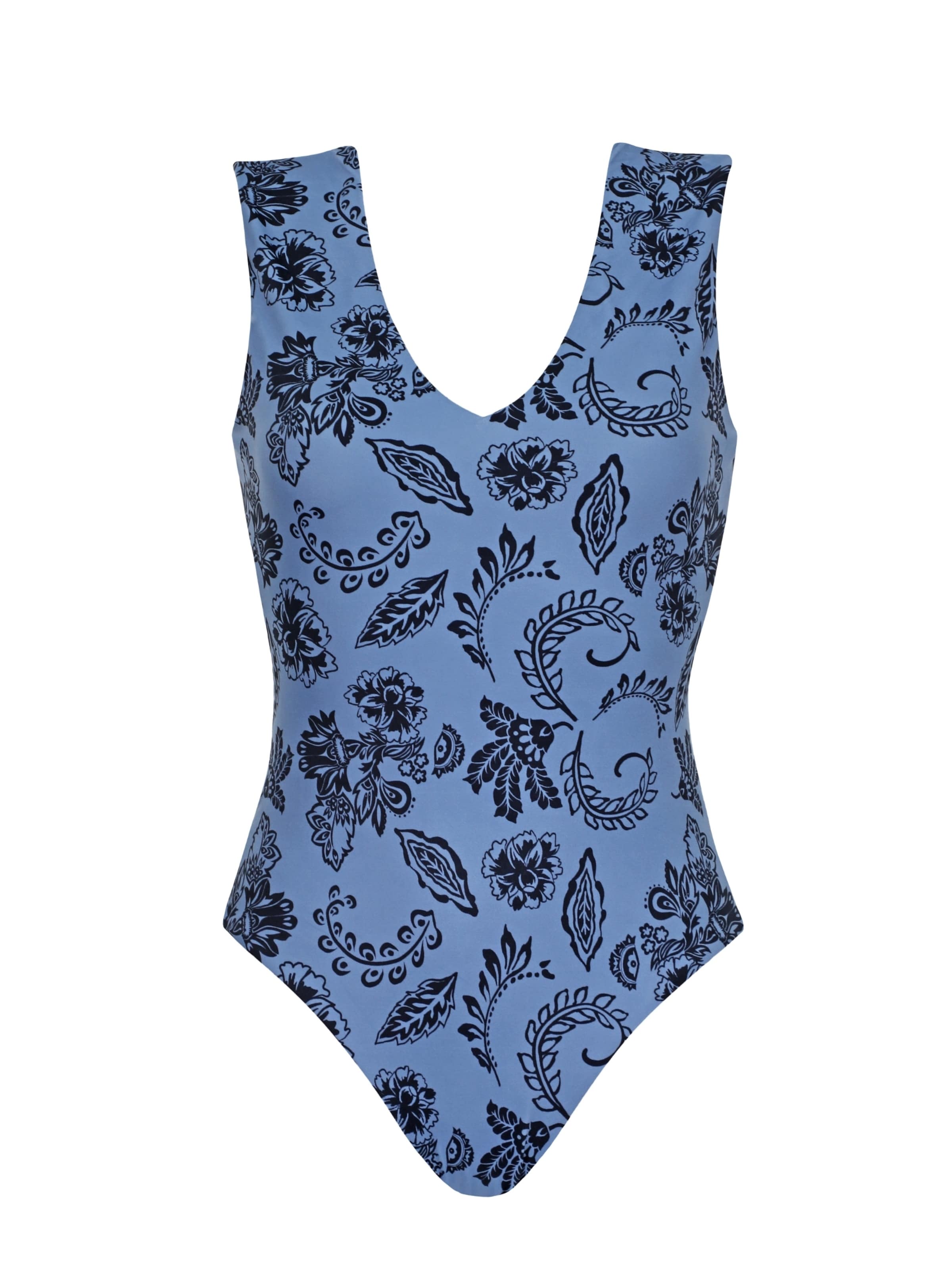 VIVID Bustier Fürdőruhák - kék: elől