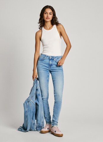 Pepe Jeans Скинни Джинсы в Синий