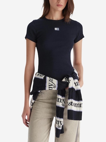 Maglietta 'TJW BADGE RIB DW0DW17881' di Tommy Jeans in blu: frontale