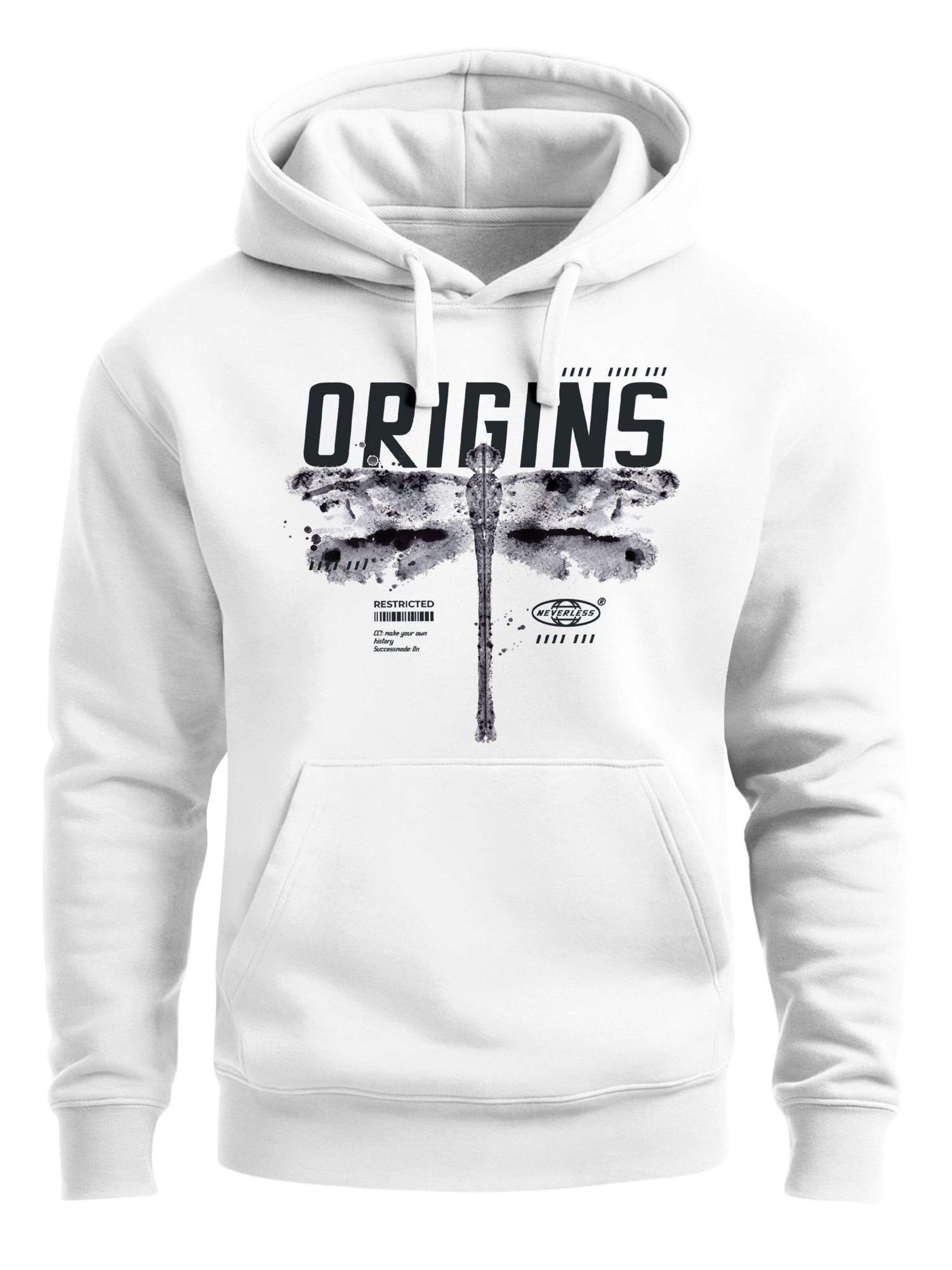 Neverless Sweatshirt 'Future Libelle' in White: front