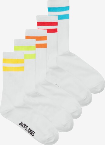 Chaussettes 'ELI' JACK & JONES en blanc : devant