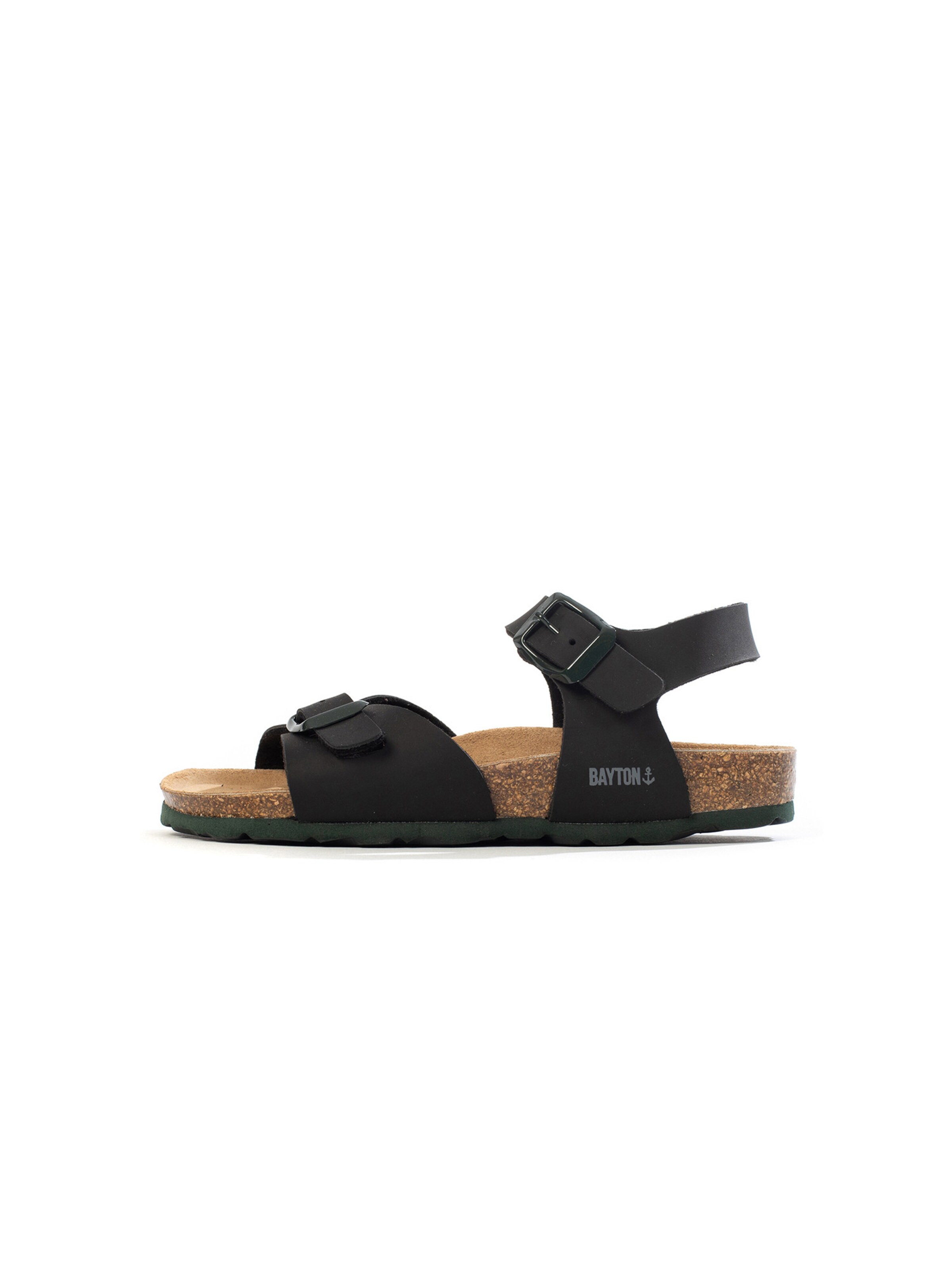 Bayton Sandal 'Pegase' in Black: front