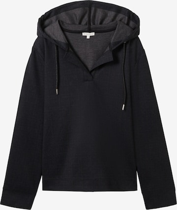 Sweat-shirt TOM TAILOR en noir : devant