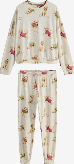 Pigiama in XS/regular Next di colore beige / giallo chiaro / cachi / magenta, Visualizzazione prodotti