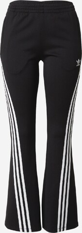 Evazați Pantaloni de la ADIDAS ORIGINALS pe negru: față