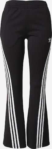 ADIDAS ORIGINALS Flared Broek in Zwart: voorkant