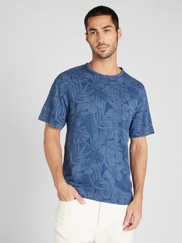 T-Shirt 'Nael' JACK & JONES en bleu : devant