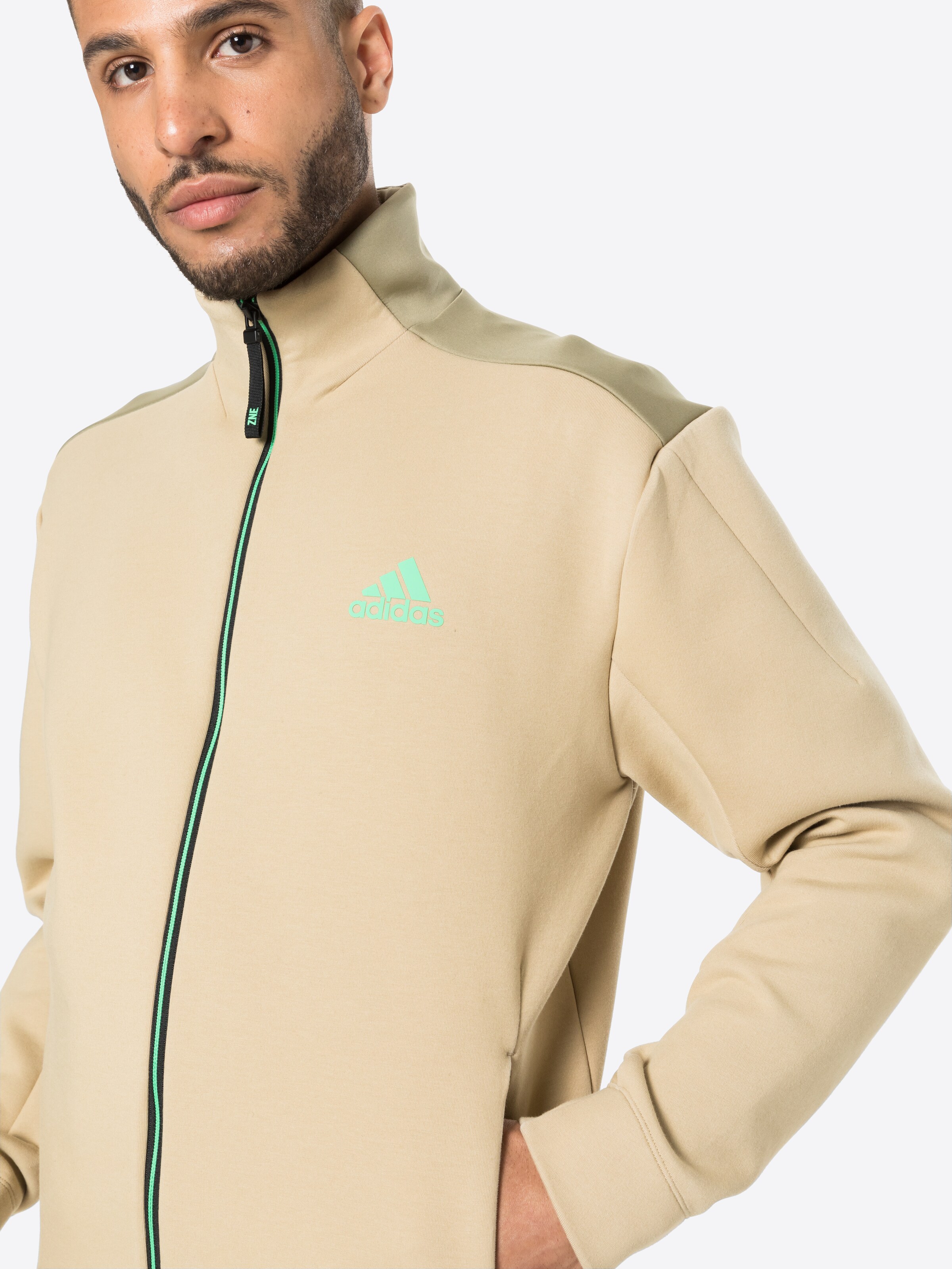 Männer Sportarten ADIDAS PERFORMANCE Sportsweatjacke in Sand, Dunkelbeige - LG34274 Männer Sportarten ADIDAS PERFORMANCE Sportsweatjacke in Sand, Dunkelbeige - LG34274