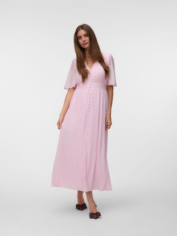 Robe-chemise 'VMDora' VERO MODA en rose : devant