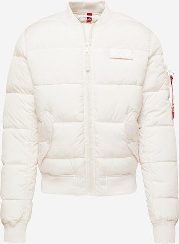 Veste mi-saison 'MA-1' ALPHA INDUSTRIES en blanc : devant