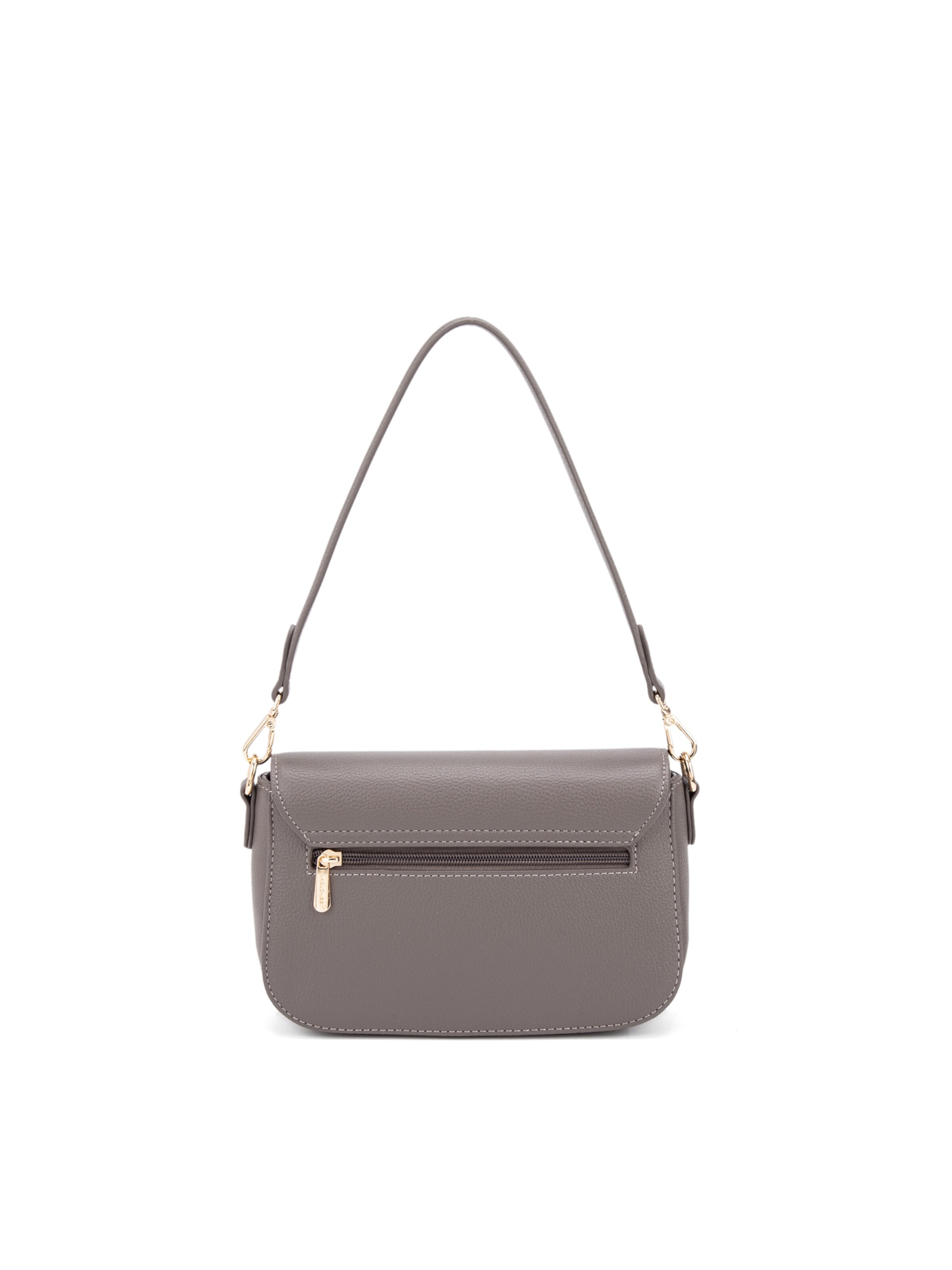 Borsa a spalla 'Borsa a spalla Celestia Elite pelle vegana PU - Chiusura zip' di David Jones in grigio