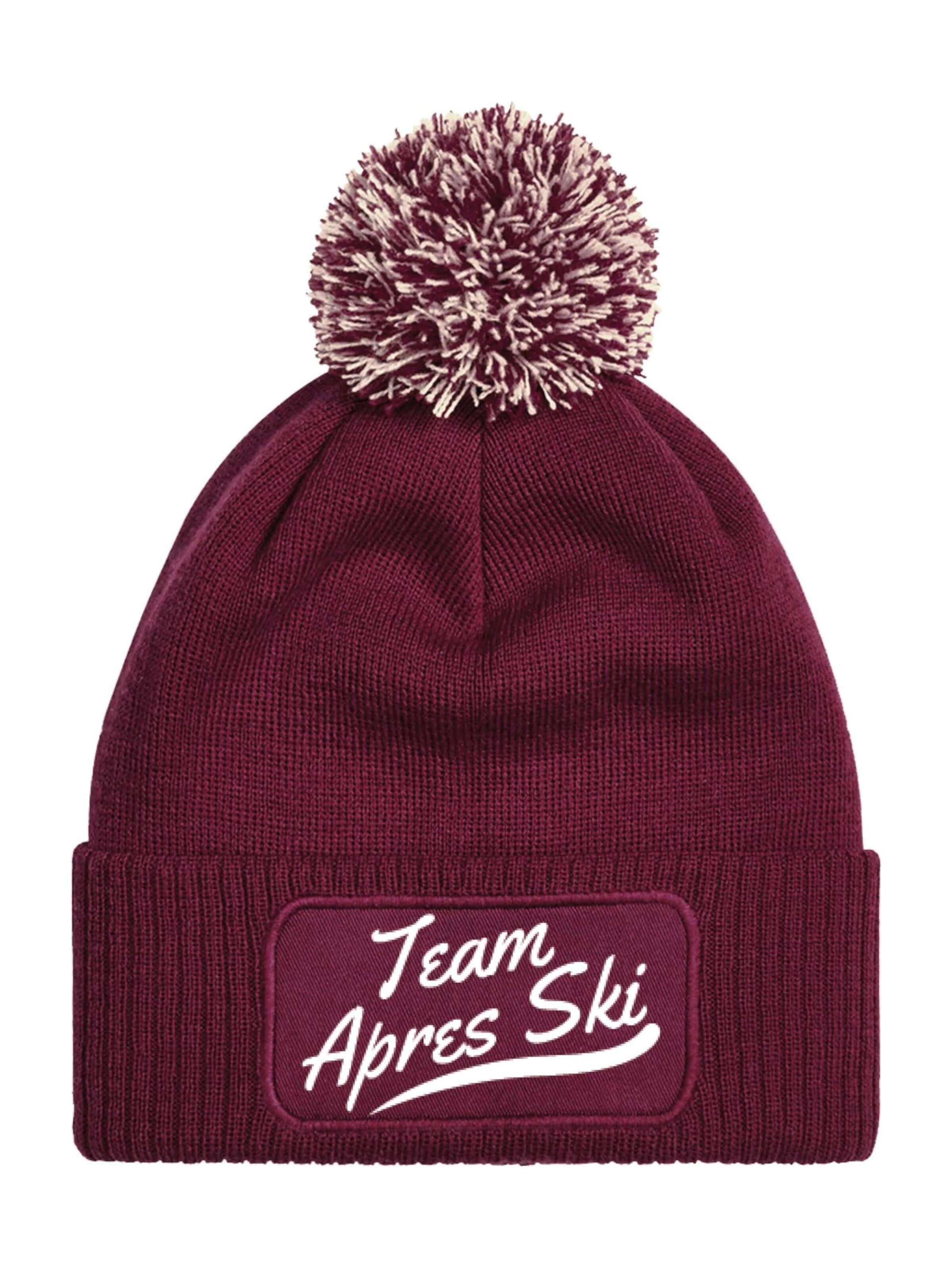Youth Designz Mütze 'Team Après-Ski'‌‌‌‌‌‌‌‌‌ in Rot: Vorderseite