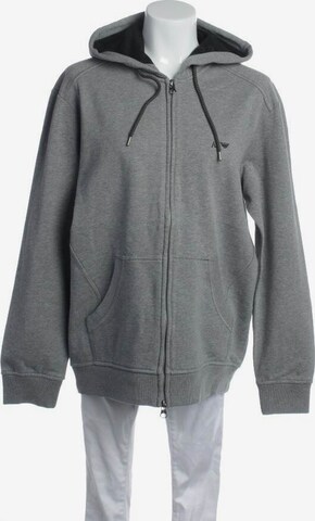 ARMANI Sweatshirt / Sweatjacke L in Grau: predná strana