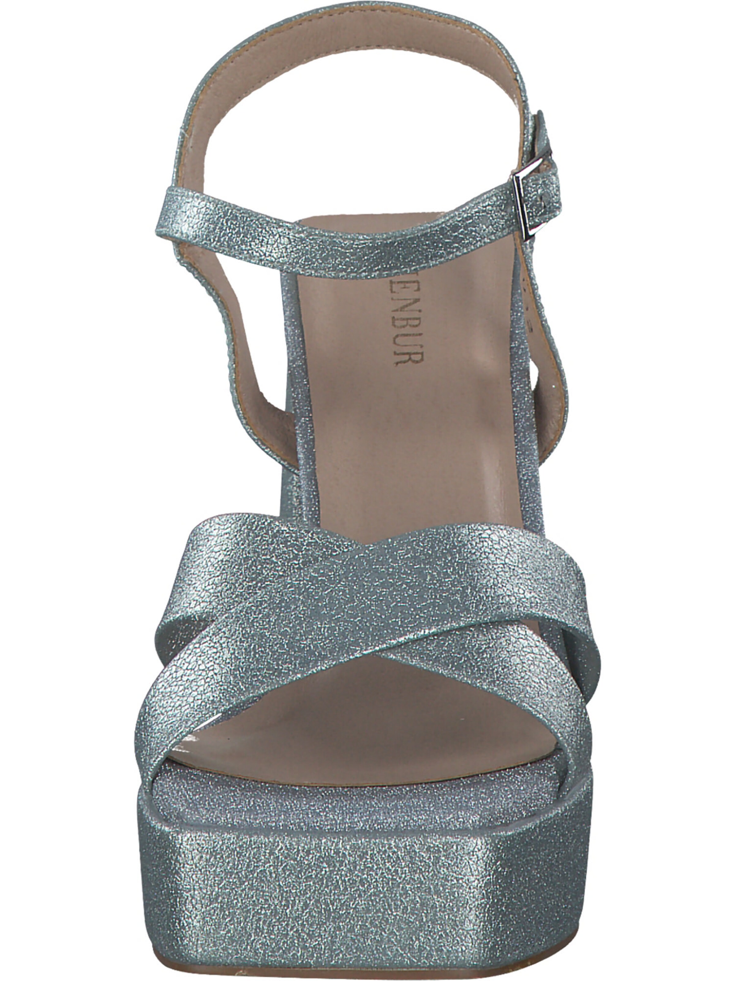 MENBUR Strap Sandals in Silver