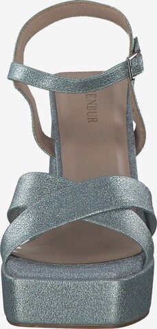 MENBUR Strap Sandals in Silver