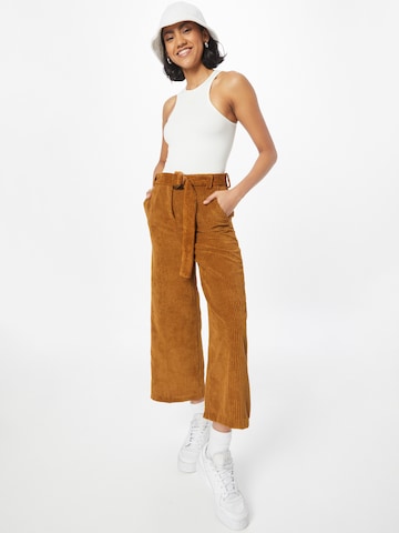 Wide Leg Pantalon Koton en marron