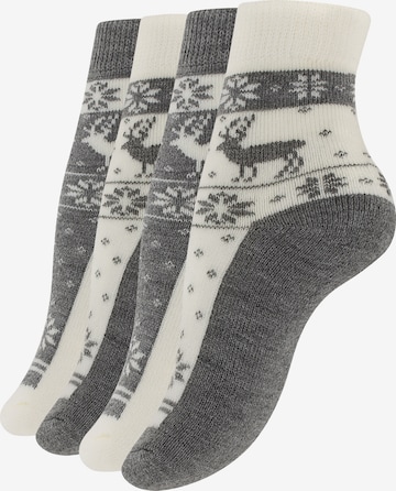 Yenita Socken in Grau: Vorderseite