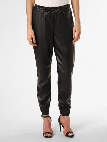 VILA Tapered Pants 'Piano' in Black: front