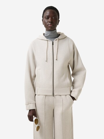 BOGNER Zip-Up Hoodie 'Talli' in Beige: front