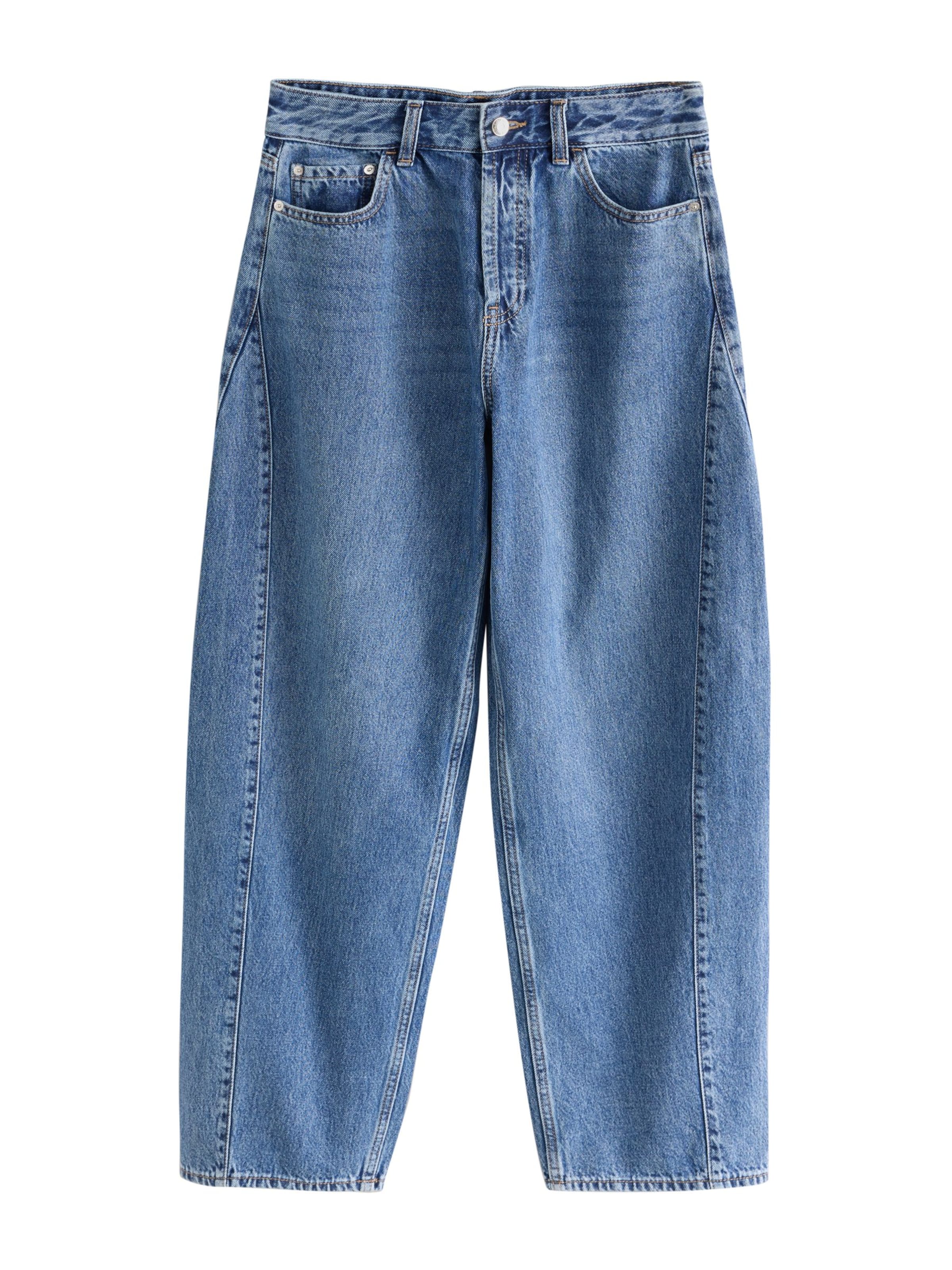 Next Barrel Jeans in Blue: front