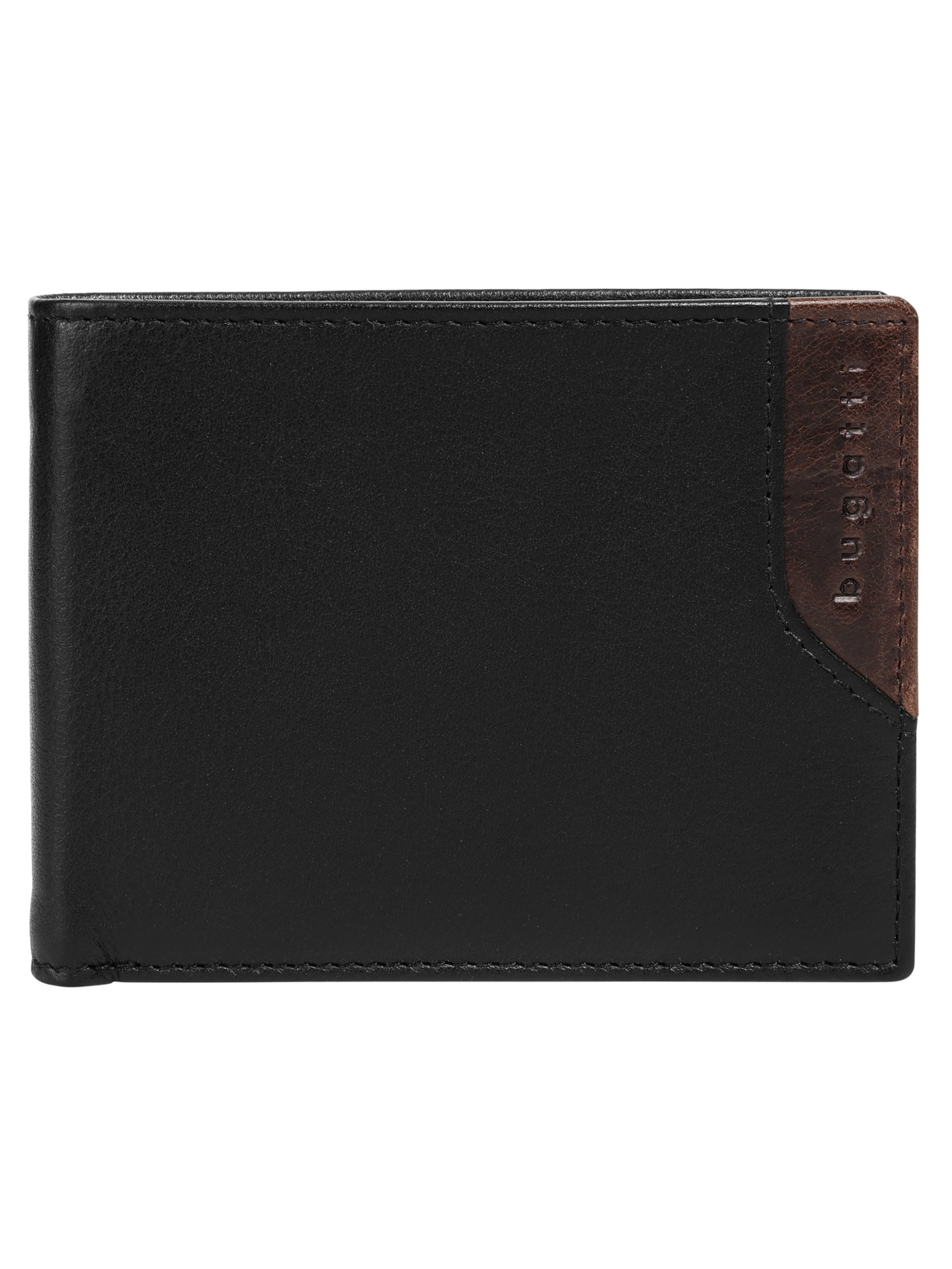 bugatti Wallet 'bugatti Geldbörse CORSO DELUXE' in Black: front