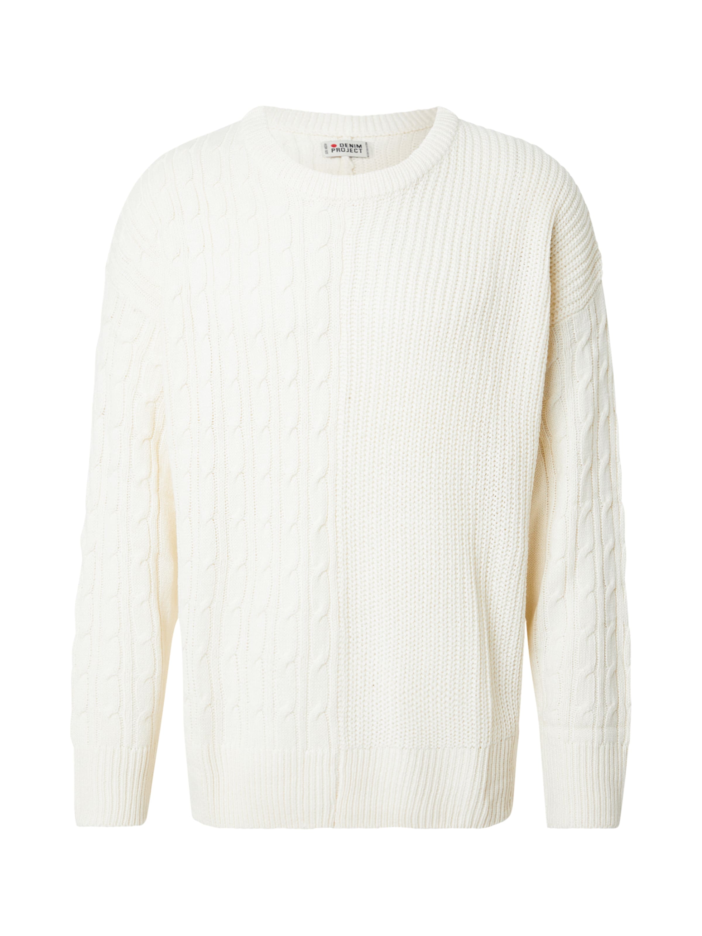Denim Project Πουλόβερ σε λευκό: μπροστά