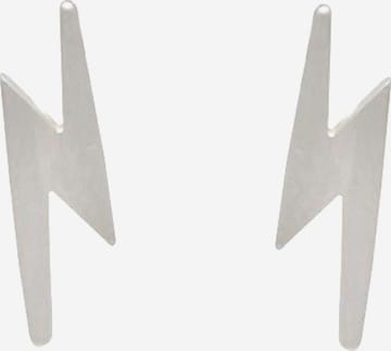 Gemshine Ohrringe 'Blitzschlag' in Silber: Vorderseite