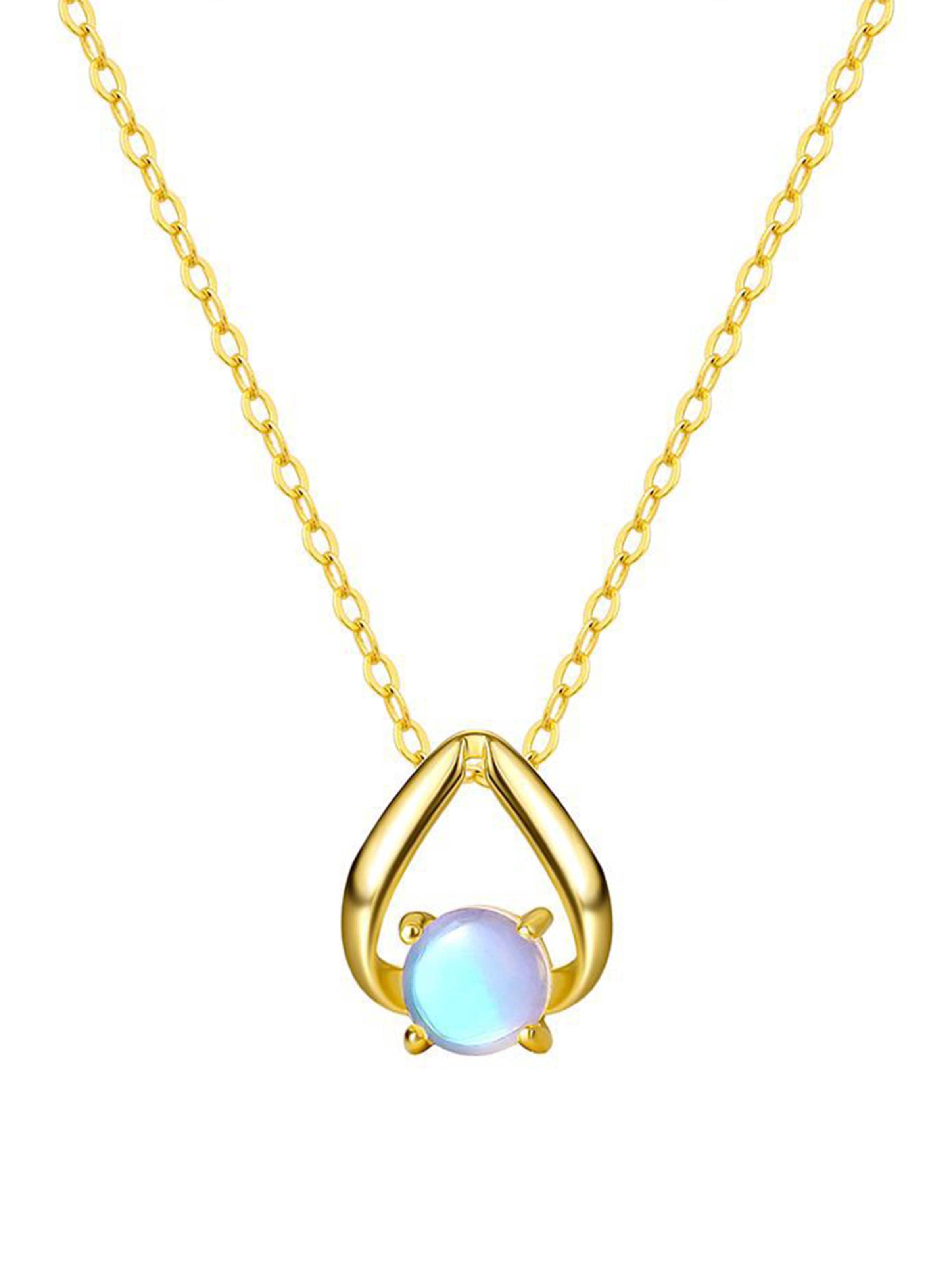 Staufergold Necklace 'Opal Halskette „Aurora Drop“' in Gold: front